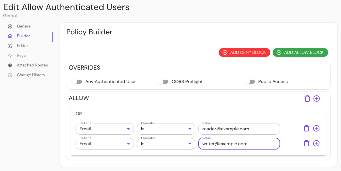 Build TiddlyWiki policy